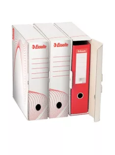   ESSELTE Archiválódoboz, karton, iratrendezőnek, ESSELTE "Standard", fehér