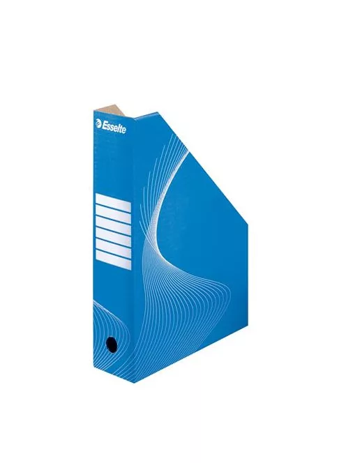 ESSELTE Iratpapucs, karton, 80 mm, összehajtható, ESSELTE "Standard", kék