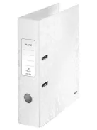 LEITZ Iratrendező, 80 mm, A4, karton, LEITZ "180 Wow", fehér