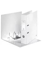 LEITZ Iratrendező, 80 mm, A4, karton, LEITZ "180 Wow", fehér