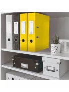 LEITZ Iratrendező, 80 mm, A4, karton, LEITZ "180 Wow", sárga