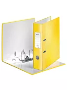 LEITZ Iratrendező, 80 mm, A4, karton, LEITZ "180 Wow", sárga