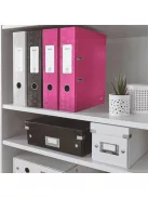 LEITZ Iratrendező, 80 mm, A4, karton, LEITZ "180 Wow", rózsaszín