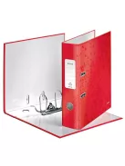 LEITZ Iratrendező, 80 mm, A4, karton, LEITZ "180 Wow", piros