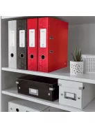 LEITZ Iratrendező, 80 mm, A4, karton, LEITZ "180 Wow", piros