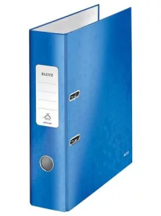   LEITZ Iratrendező, 80 mm, A4, karton, LEITZ "180 Wow", kék