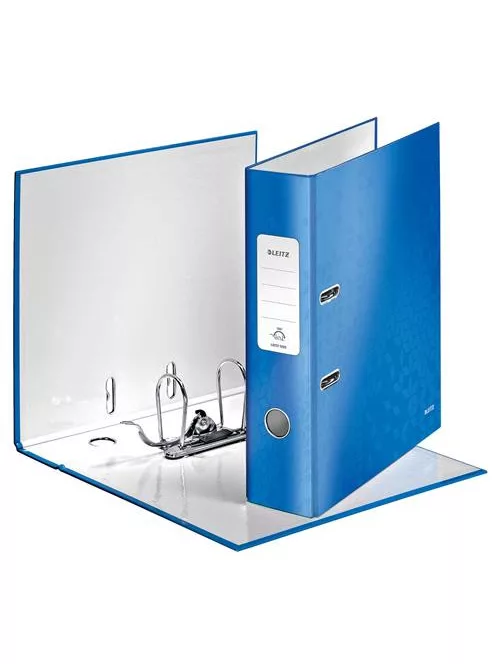 LEITZ Iratrendező, 80 mm, A4, karton, LEITZ "180 Wow", kék