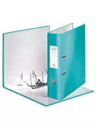 LEITZ Iratrendező, 80 mm, A4, karton, LEITZ "180 Wow", jégkék