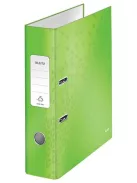 LEITZ Iratrendező, 80 mm, A4, karton, LEITZ "180 Wow", zöld