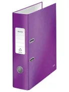LEITZ Iratrendező, 80 mm, A4, karton, LEITZ "180 Wow", lila