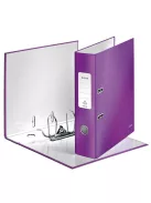 LEITZ Iratrendező, 80 mm, A4, karton, LEITZ "180 Wow", lila