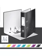 LEITZ Iratrendező, 80 mm, A4, karton, LEITZ "180 Wow", fekete