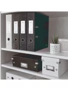 LEITZ Iratrendező, 80 mm, A4, karton, LEITZ "180 Wow", fekete