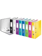 LEITZ Iratrendező, 80 mm, A4, karton, LEITZ "180 Wow", fekete