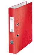 LEITZ Iratrendező, 52 mm, A4, karton, LEITZ "180 Wow", piros