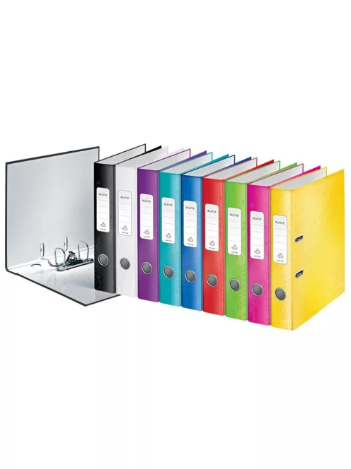 LEITZ Iratrendező, 52 mm, A4, karton, LEITZ "180 Wow", piros