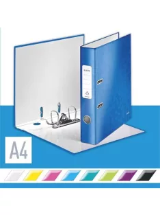   LEITZ Iratrendező, 52 mm, A4, karton, LEITZ "180 Wow", kék