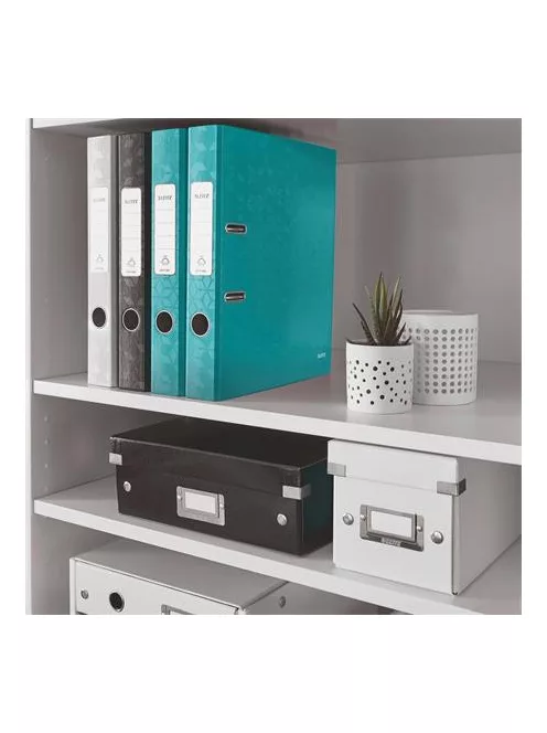 LEITZ Iratrendező, 52 mm, A4, karton, LEITZ "180 Wow", jégkék