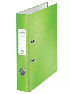   LEITZ Iratrendező, 52 mm, A4, karton, LEITZ "180 Wow", zöld