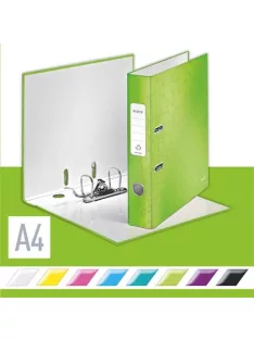   LEITZ Iratrendező, 52 mm, A4, karton, LEITZ "180 Wow", zöld