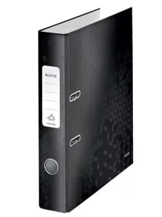   LEITZ Iratrendező, 52 mm, A4, karton, LEITZ "180 Wow", fekete