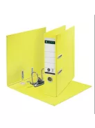 LEITZ Iratrendező, 80 mm, A4, karton, újrahasznosított, LEITZ "180 Recycle", sárga