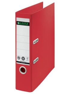   LEITZ Iratrendező, 80 mm, A4, karton, újrahasznosított, LEITZ "180 Recycle", piros