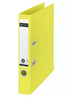   LEITZ Iratrendező, 50 mm, A4, karton, újrahasznosított, LEITZ "180 Recycle", sárga