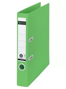   LEITZ Iratrendező, 50 mm, A4, karton, újrahasznosított, LEITZ "180 Recycle", zöld