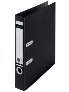   LEITZ Iratrendező, 50 mm, A4, karton, újrahasznosított, LEITZ "180 Recycle", fekete