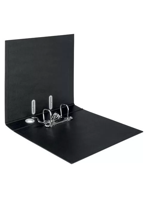 LEITZ Iratrendező, 50 mm, A4, karton, újrahasznosított, LEITZ "180 Recycle", fekete