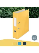 LEITZ Iratrendező, 80 mm, A4, karton, 180°, LEITZ "Cosy Soft Touch", melegsárga