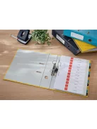 LEITZ Iratrendező, 80 mm, A4, karton, 180°, LEITZ "Cosy Soft Touch", melegsárga