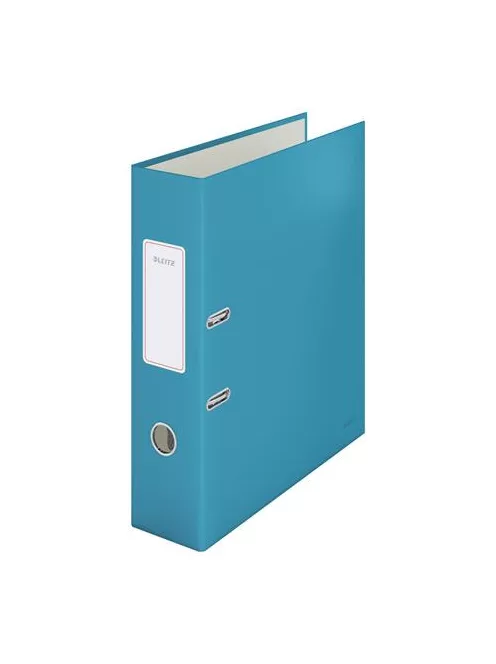 LEITZ Iratrendező, 80 mm, A4, karton, 180°, LEITZ "Cosy Soft Touch", nyugodtkék