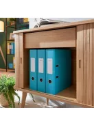 LEITZ Iratrendező, 80 mm, A4, karton, 180°, LEITZ "Cosy Soft Touch", nyugodtkék