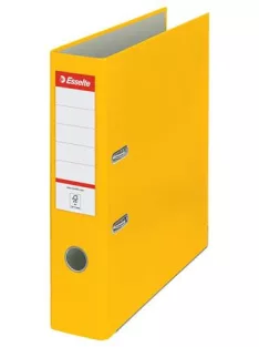   ESSELTE Iratrendező, 75 mm, A4, PP/karton, élvédő sínnel, ESSELTE "Economy", sárga