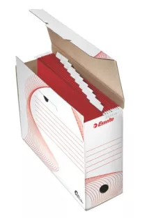   ESSELTE Archiválódoboz, karton, függőmappának, ESSELTE "Standard", fehér