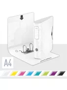 LEITZ Iratrendező, 82 mm, A4, PP, LEITZ "180 Active Wow", fehér