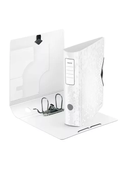 LEITZ Iratrendező, 82 mm, A4, PP, LEITZ "180 Active Wow", fehér
