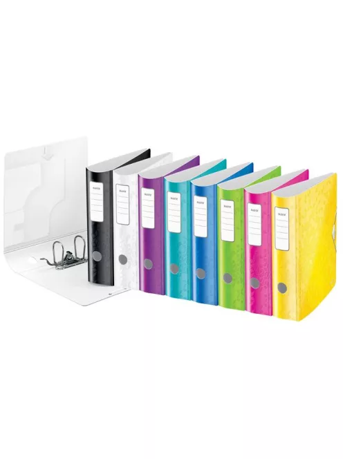 LEITZ Iratrendező, 82 mm, A4, PP, LEITZ "180 Active Wow", sárga