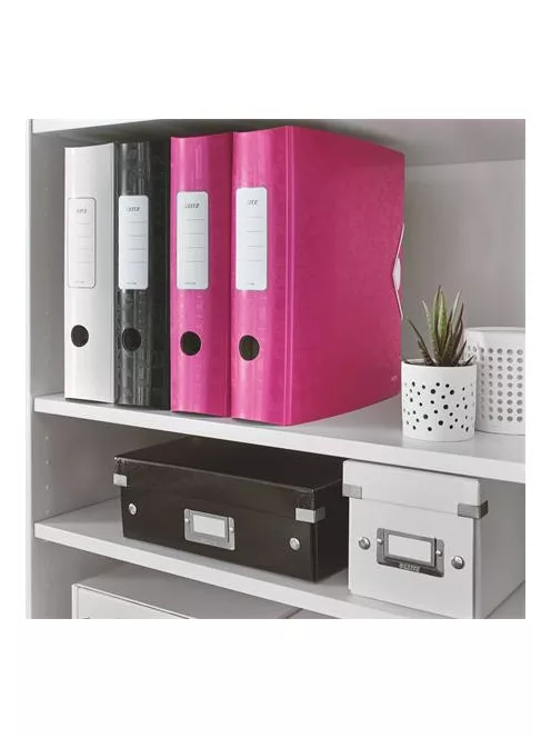LEITZ Iratrendező, 82 mm, A4, PP, LEITZ "180 Active Wow", rózsaszín
