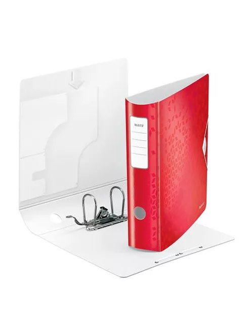 LEITZ Iratrendező, 82 mm, A4, PP, LEITZ "180 Active Wow", piros