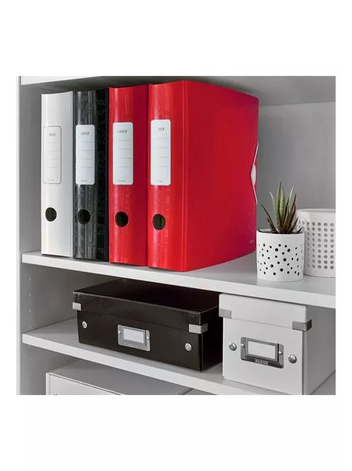 LEITZ Iratrendező, 82 mm, A4, PP, LEITZ "180 Active Wow", piros