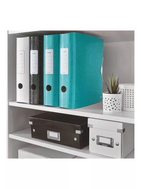 LEITZ Iratrendező, 82 mm, A4, PP, LEITZ "180 Active Wow", jégkék