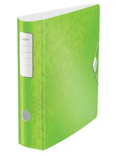   LEITZ Iratrendező, 82 mm, A4, PP, LEITZ "180 Active Wow", zöld