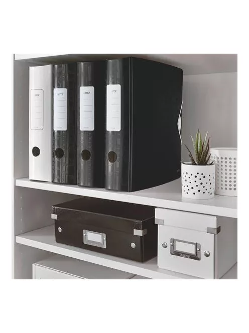 LEITZ Iratrendező, 82 mm, A4, PP, LEITZ "180 Active Wow", fekete