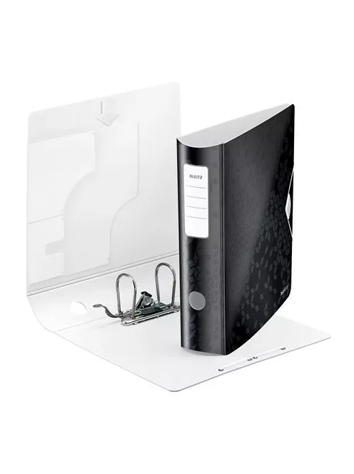 LEITZ Iratrendező, 82 mm, A4, PP, LEITZ "180 Active Wow", fekete