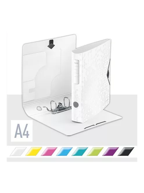 LEITZ Iratrendező, 65 mm, A4, PP, LEITZ "180 Active Wow", fehér