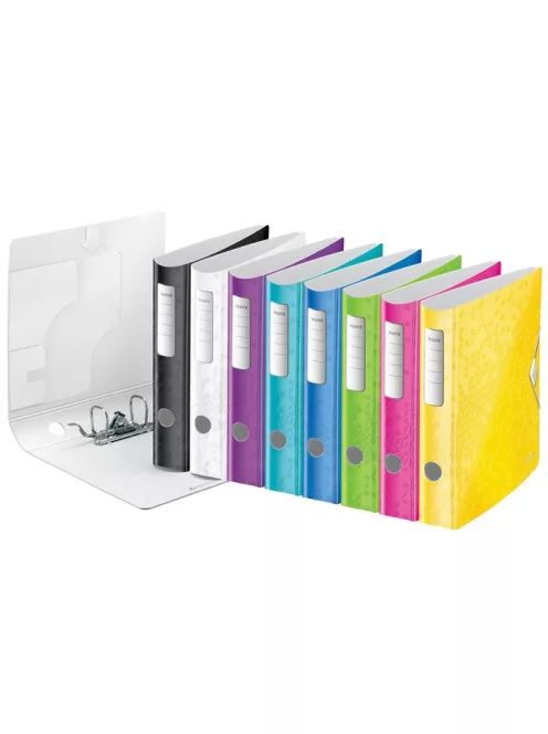 LEITZ Iratrendező, 65 mm, A4, PP, LEITZ "180 Active Wow", fehér