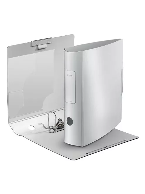 LEITZ Iratrendező, 82 mm, A4, PP, LEITZ "180 Active Style", kristályfehér